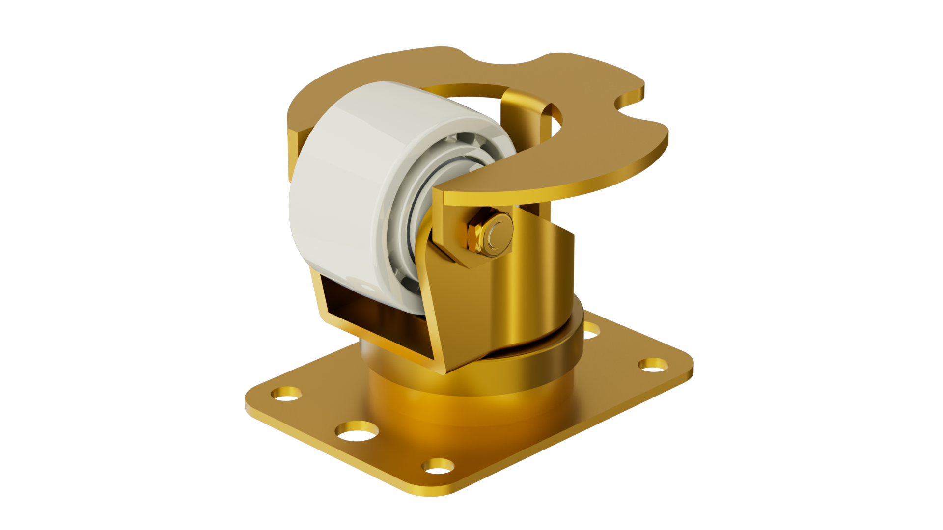 2820CT-02-NY 58×40一体型标准机场运输轮_方形底板