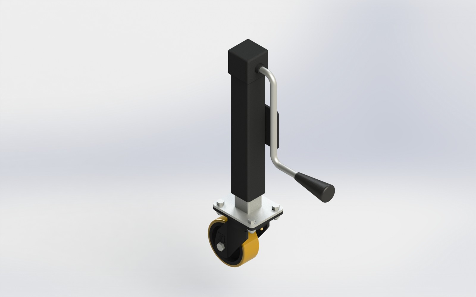 6950-JK460260-OPCI 5x2铁芯包欧款聚氨酯千斤顶脚轮