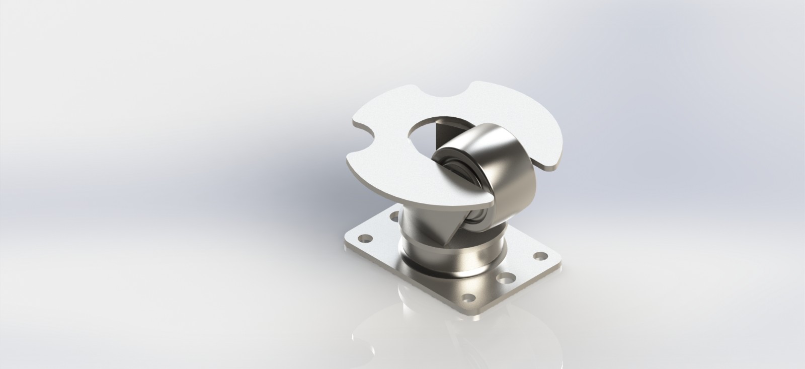 SS2822-02-SSDC-T 58x36mm 不锈钢机场轮