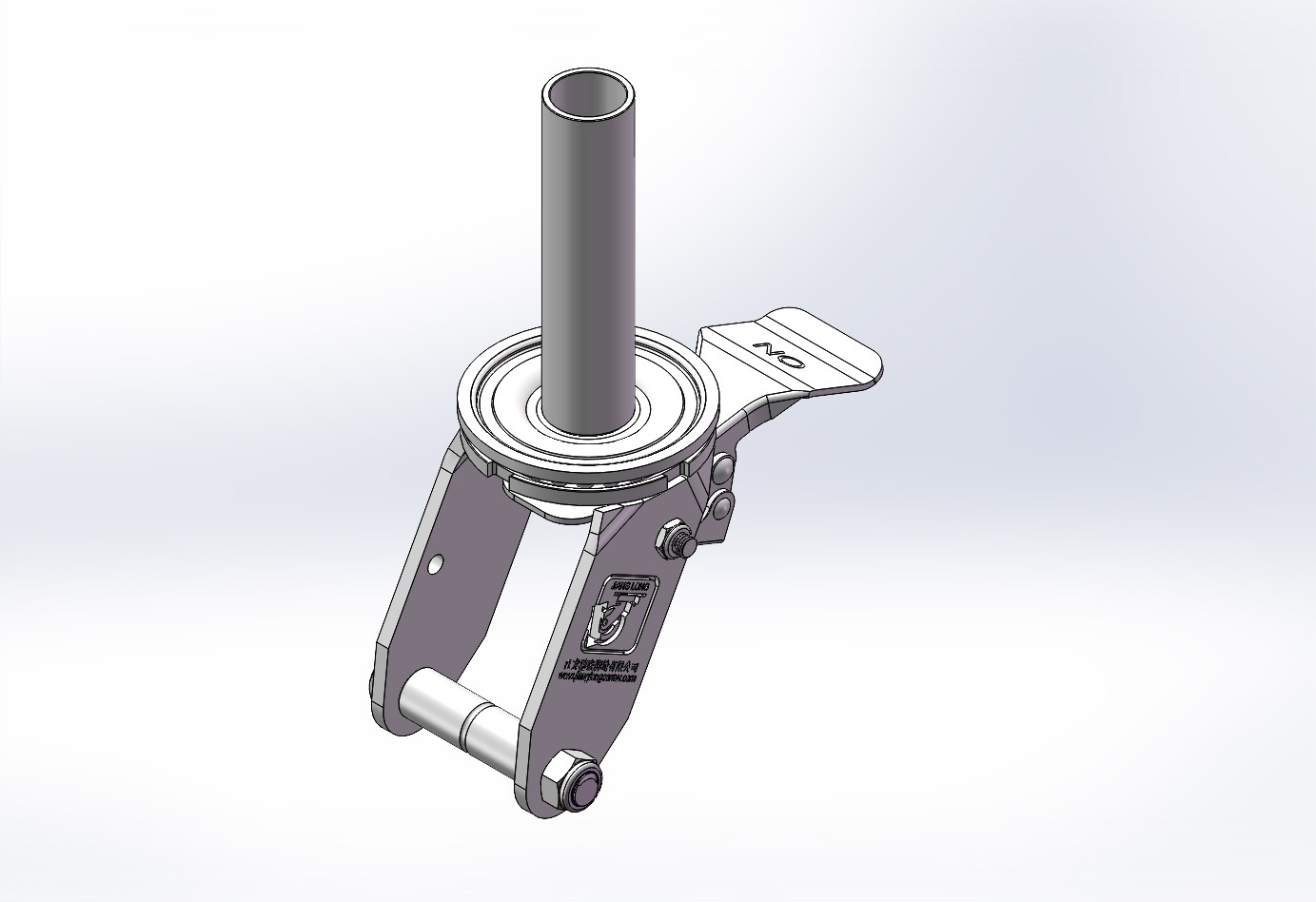 N6360-48-YANB-TTB 6x2空心插杆活动双刹车支架带螺丝螺母中管