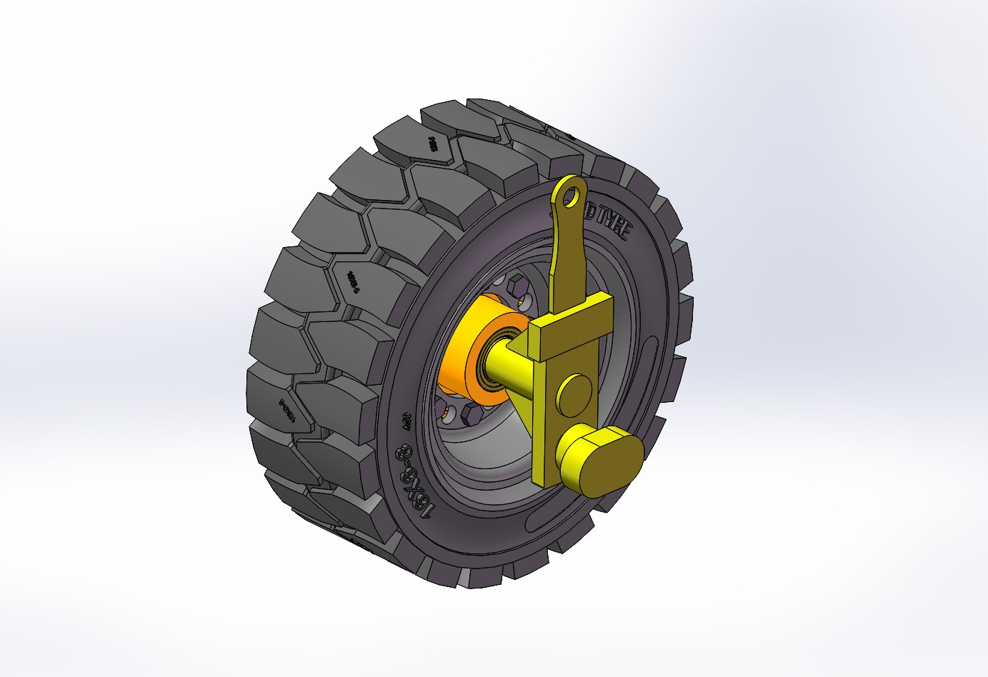W16-ISTD-SR 16寸实心橡胶挂轮
