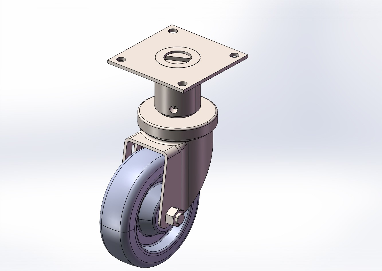 4240-6666AJ-NY 4x1.25可调节（20mm）中型尼龙轮
