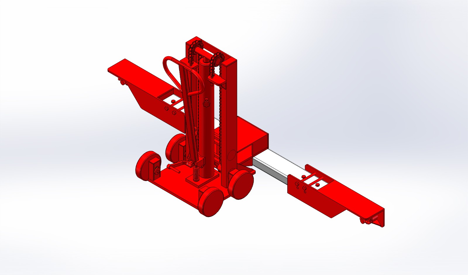 LCTB-05.1第三代牵引杆+液压推高车
