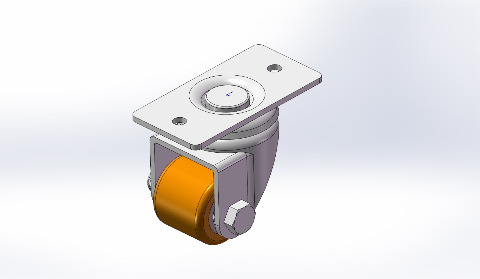 L2710-06-PAL 定制1寸铝芯包PU活动轮