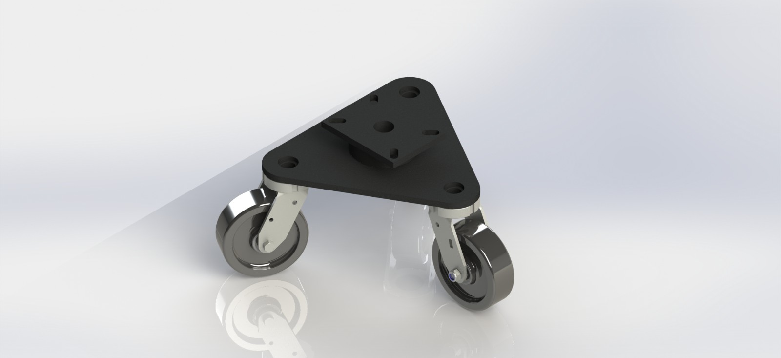 KS80632-01-NY 6x2尼龙三角乌龟轮总高257载重1500kgs.STL