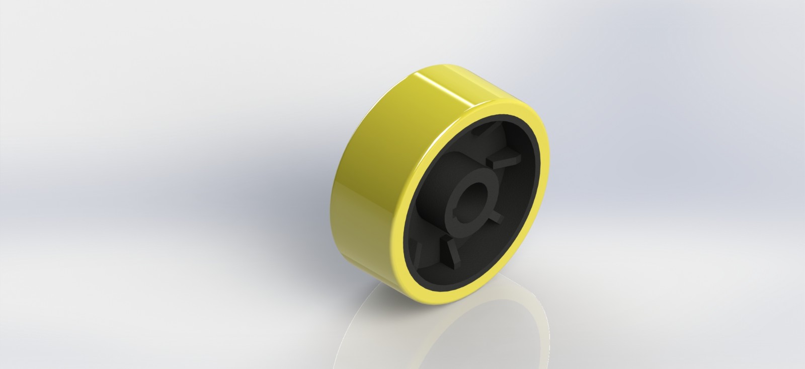 W2080-DCMPCI 500x200mm 钢芯包聚氨酯单轮