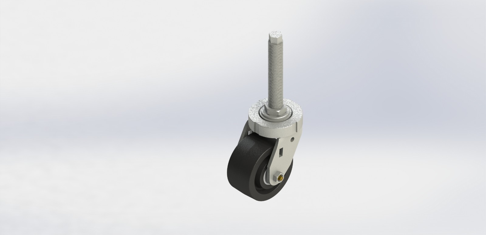 K6340-M24152-NY.B3 4x2抗冲击黑色尼龙丝杆M24x152活动轮