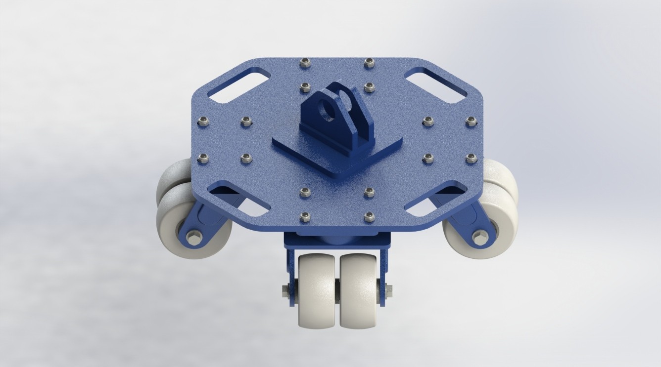5寸四轮组集装箱用平板车