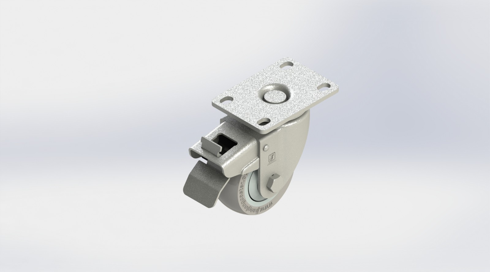 4230B-01-TPR 3x1.25寸塑心TPR活动双刹车轮