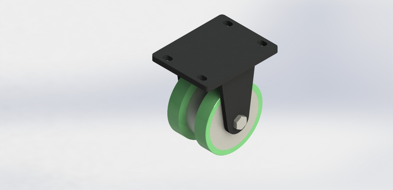 92200135R-250200-V.PU6305 200x135mmV型包胶固定轮