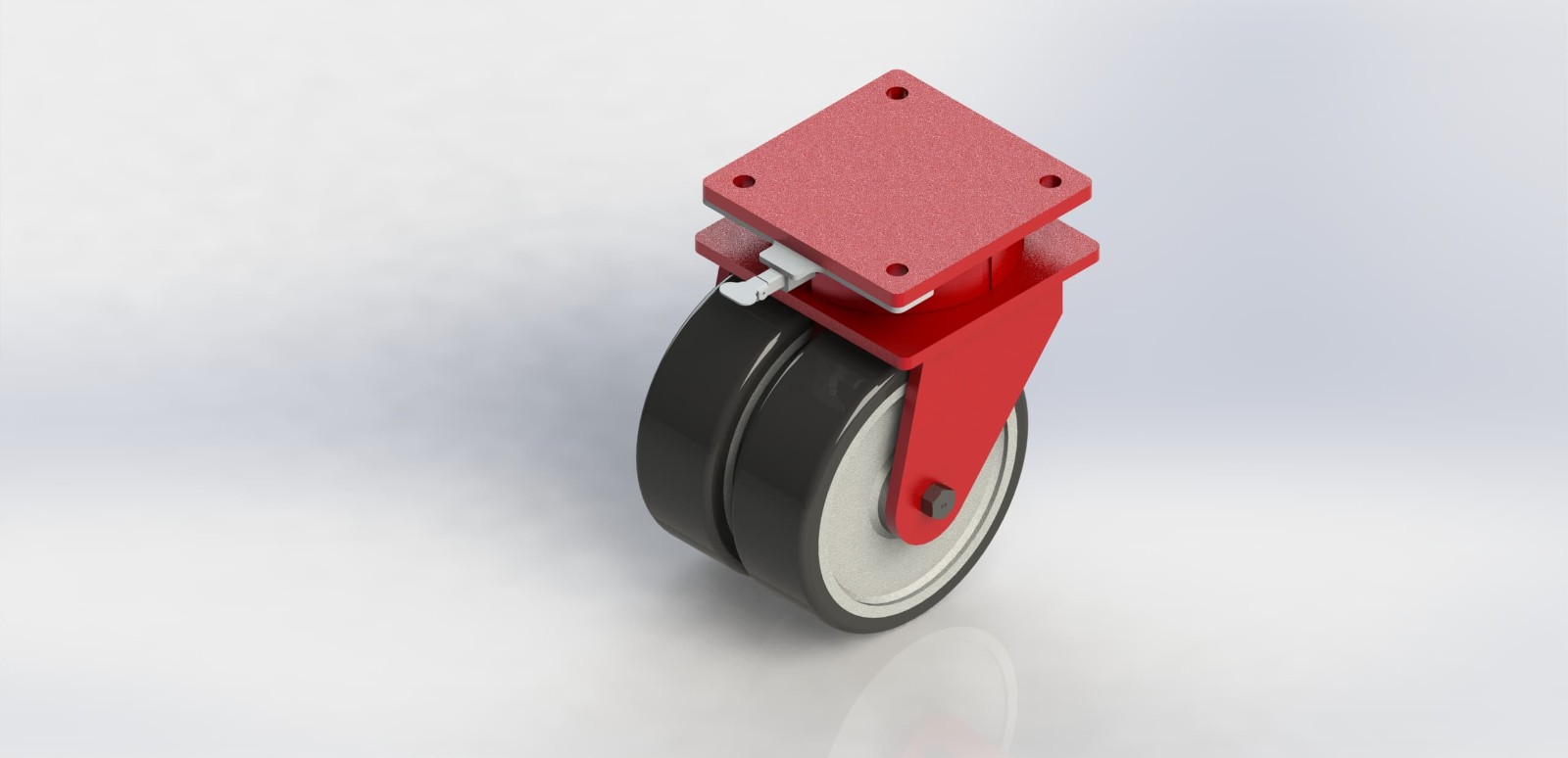 K90122-260260-DCPU PSL 12x4超重型钢芯包PU活动 分体方向锁