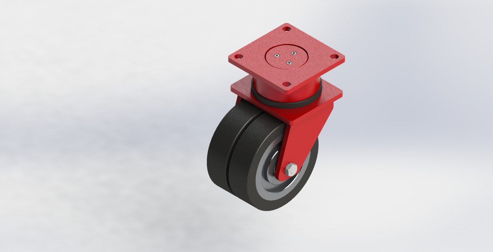 BB6220122-250250-PAL 300x80mm铝合金包聚氨酯AGV辅助轮